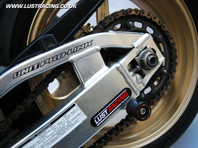 Honda CBR1000RR paddock stand bobbins - swingarm protectors