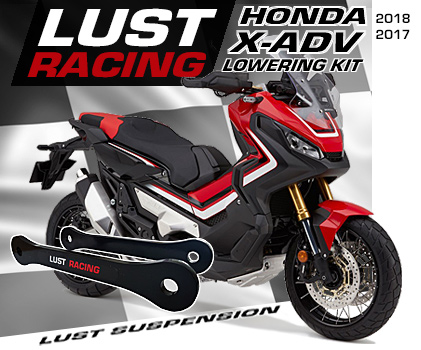 Suspension and seat height lowering kits for Honda motorcycles