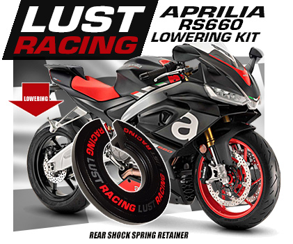 2021 to 2022 Aprilia RS660 lowering kit by LUST Racing 
