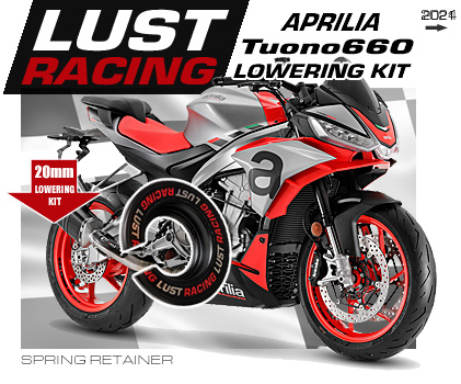 2024 to 2026 Aprilia Tuono 660 lowering kit by LUST Racing 
