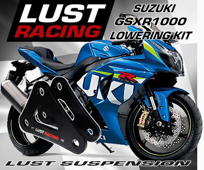 lust racing 2001-2004 GSXR1000 K1,K2,K3,K4 Black Lowering Kit 25mm 