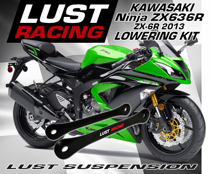 Kawasaki ZX-6R 636 Ninja 2013 to 2018 lowering kit, LUST RACING