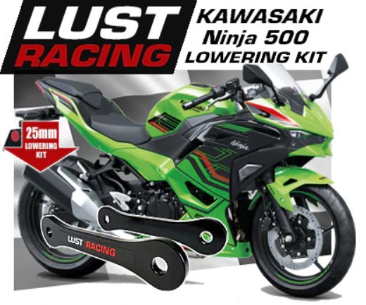 Lowering kit for Kawasaki Ninja 500 2024 onwards Kawasaki Ninja 500 lowering kit,years 2024-2025