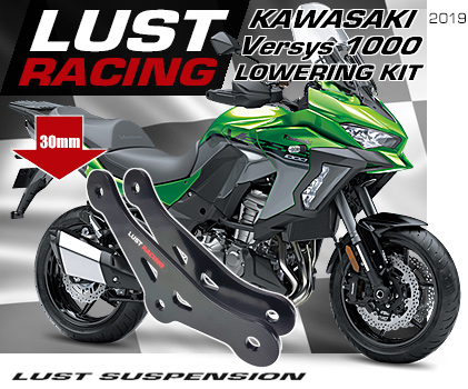 40mm de una altura menor lowering kit RAC Heck suspensiones inferiores Kawasaki Z 800 2013-2017