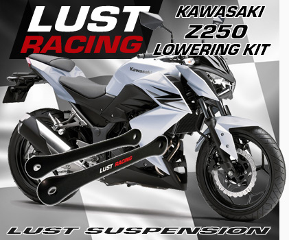 Kawasaki Z250 lowering kit, 2013-2015