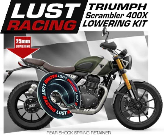 Triumph Scrambler 400X lowering kit 2023-2025